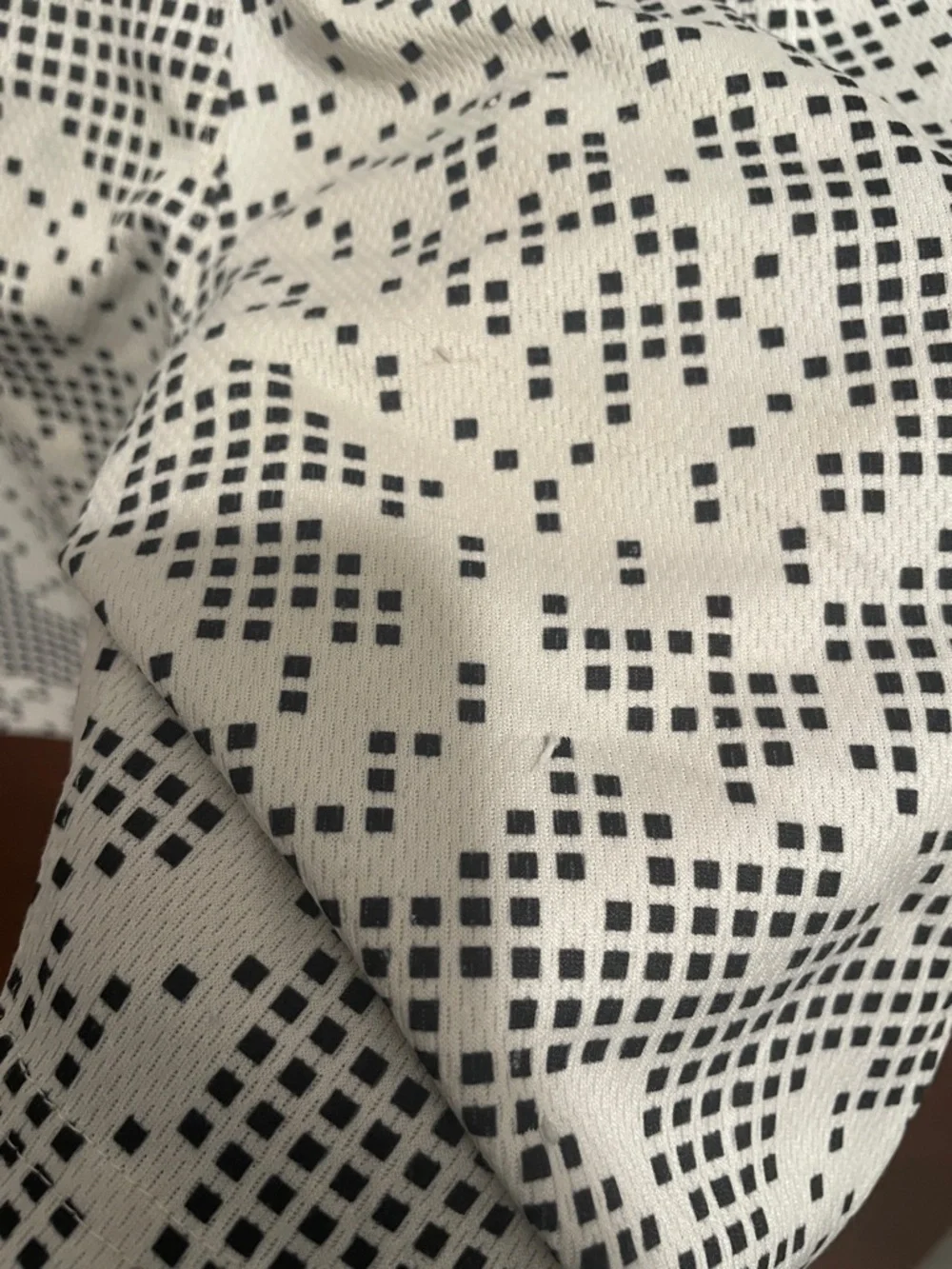 Nike Men’s Black & White Pixel-Print Athletic Shorts